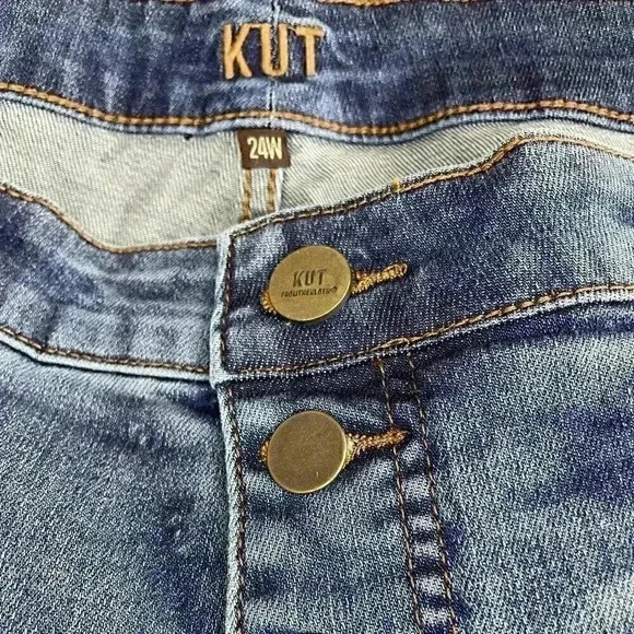 Kut from the Kloth  High Rise Button Fly Denim Shorts sz 24 W - Picture 2 of 7